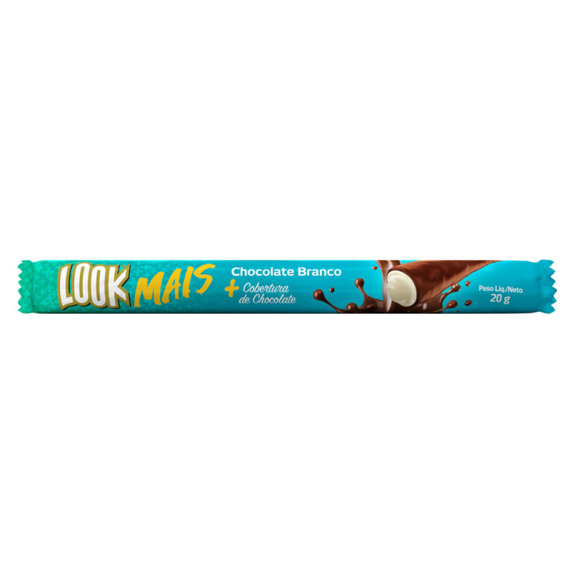 CHOCOLATE LOOK MAIS ITAMARATY 20GR CHOCOLATE BRANCO - DP COM 20 UN