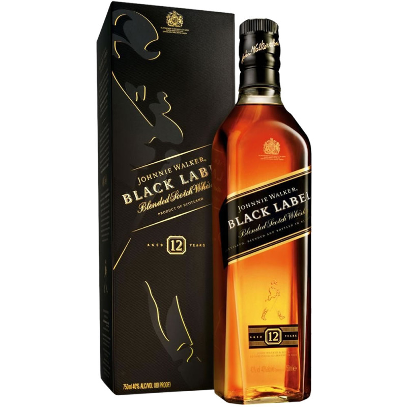 WHISKY BLACK LABEL 1 LITRO - UNIDADE