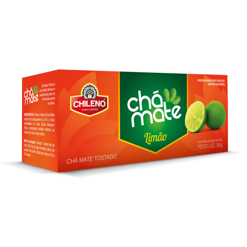 CHÁ MATE CHILENO SACHÊ 1X25X35GR LIMÃO - CX COM 6 DP