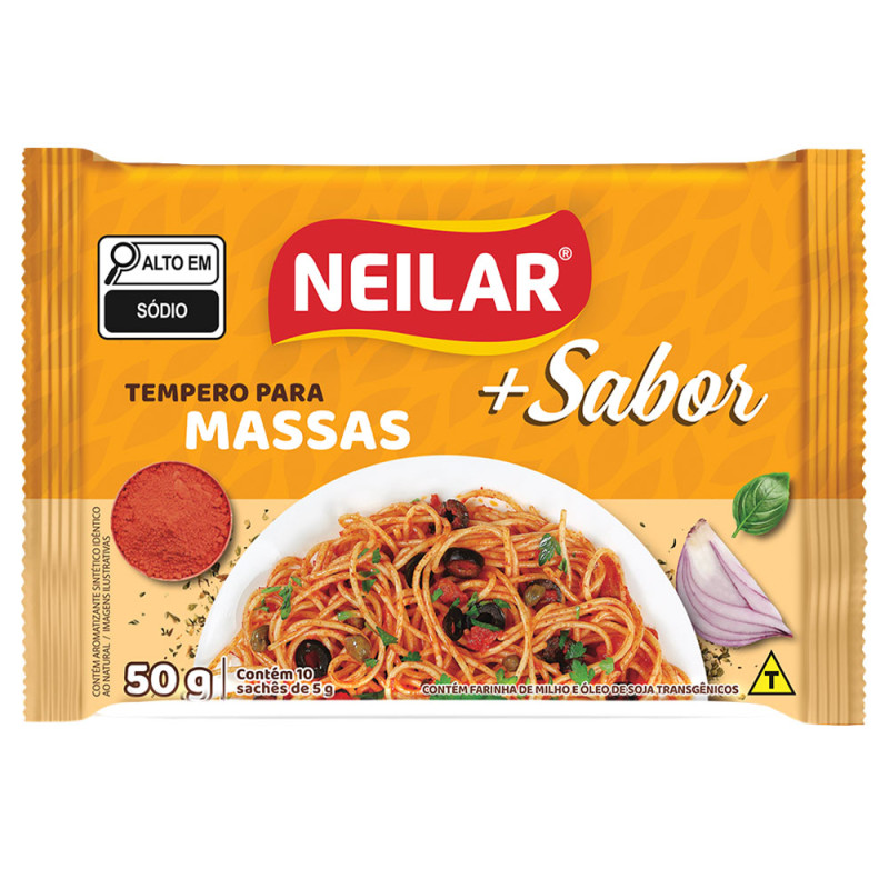 TEMPERO NEILAR MAIS SABOR 50GR MASSAS - CX COM 36 UN