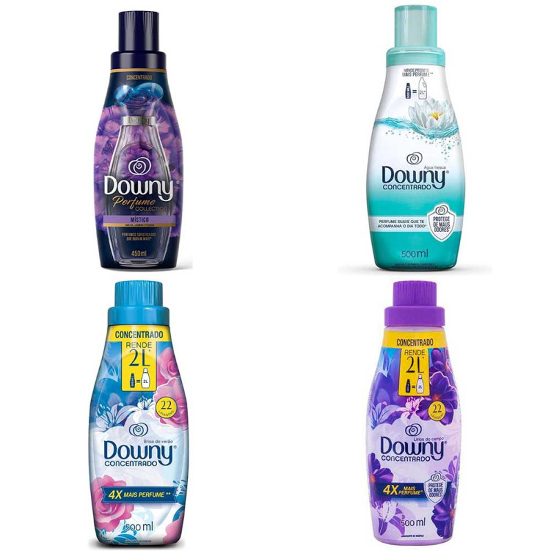 AMACIANTE DOWNY 500ML CONCENTRADO - SORTIDO CX COM 12 UN
