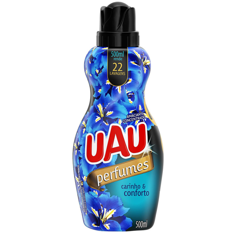 AMACIANTE UAU 500ML CONCENTRADO - CARINHO E CONFORTO CX COM 12 UN