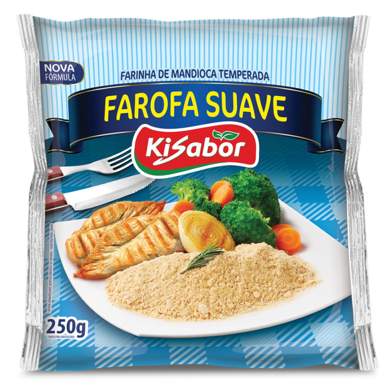 FAROFA SUAVE KISABOR 250GR - CX COM 12 UN