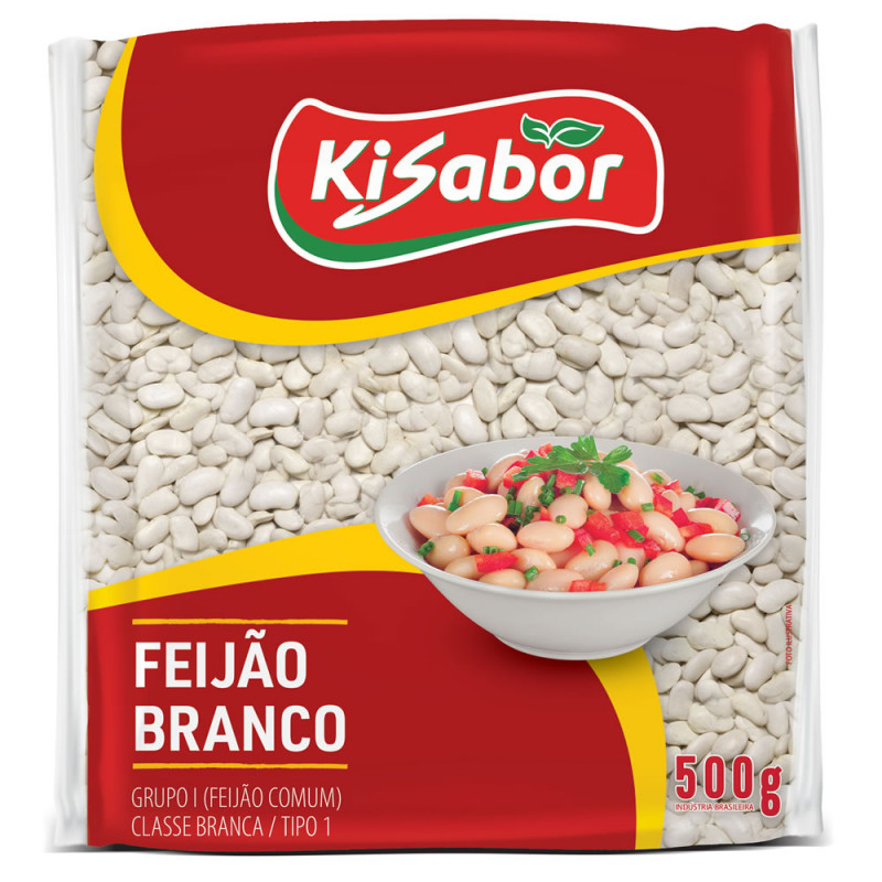 FEIJÃO BRANCO KISABOR 500GR - FD COM 12 UN