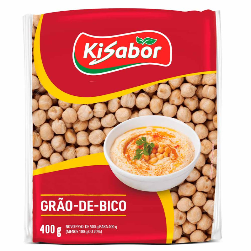 GRÃO DE BICO KISABOR 400GR - FD COM 12 UN