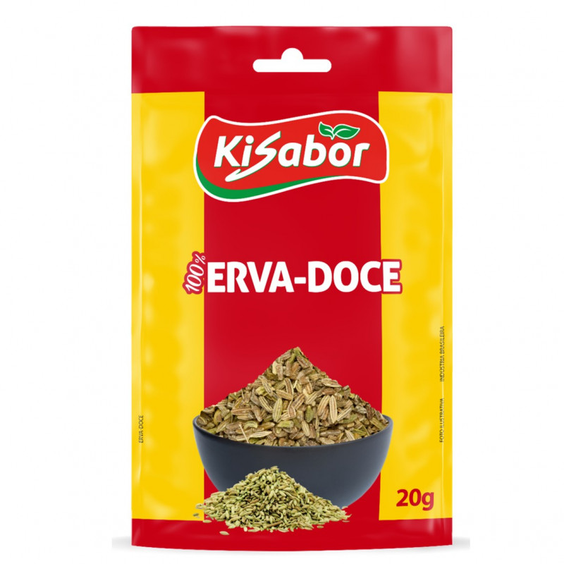 ERVA DOCE KISABOR 20GR - CX COM 12 UN