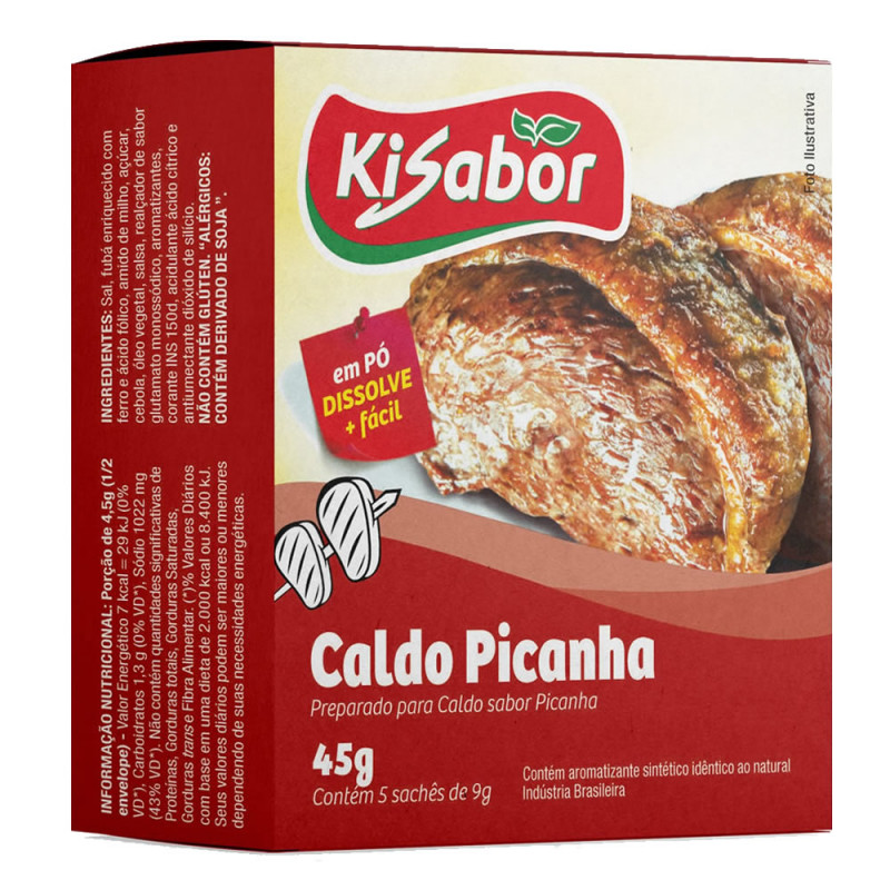 CALDO DE PICANHA KISABOR 45GR - CX COM 12 UN