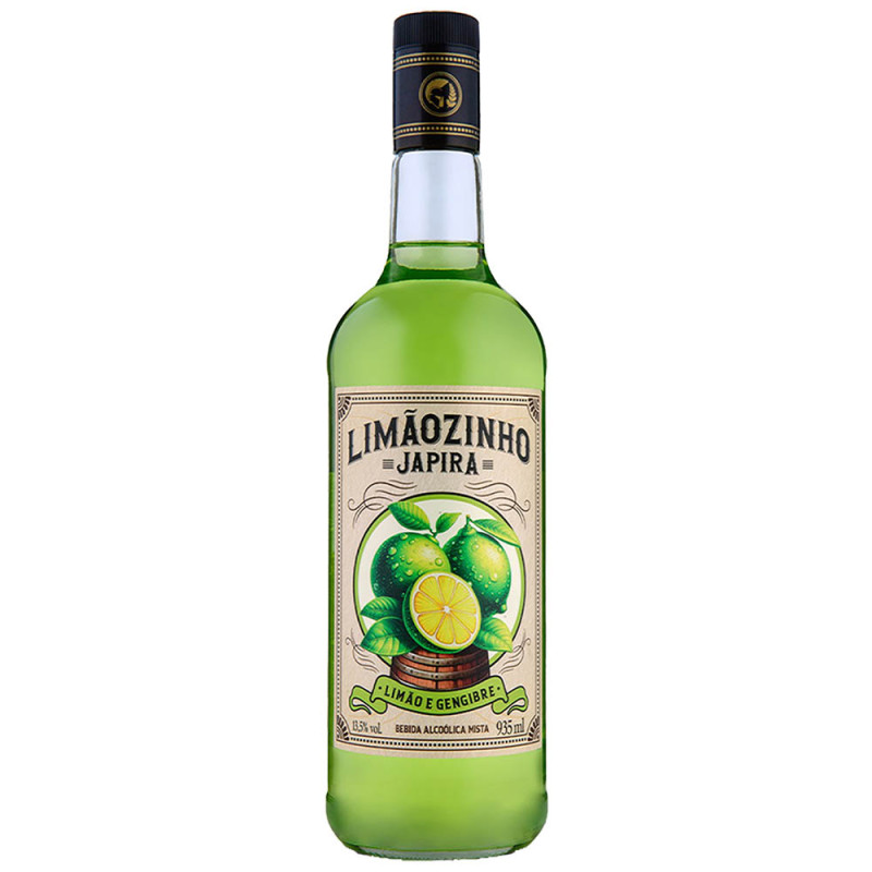 CACHAÇA JAPIRA 935ML LIMÃOZINHO - CX COM 6 UN