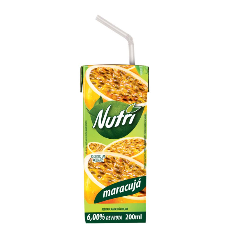 SUCO NUTRI 200ML MARACUJÁ - CX COM 27 UN