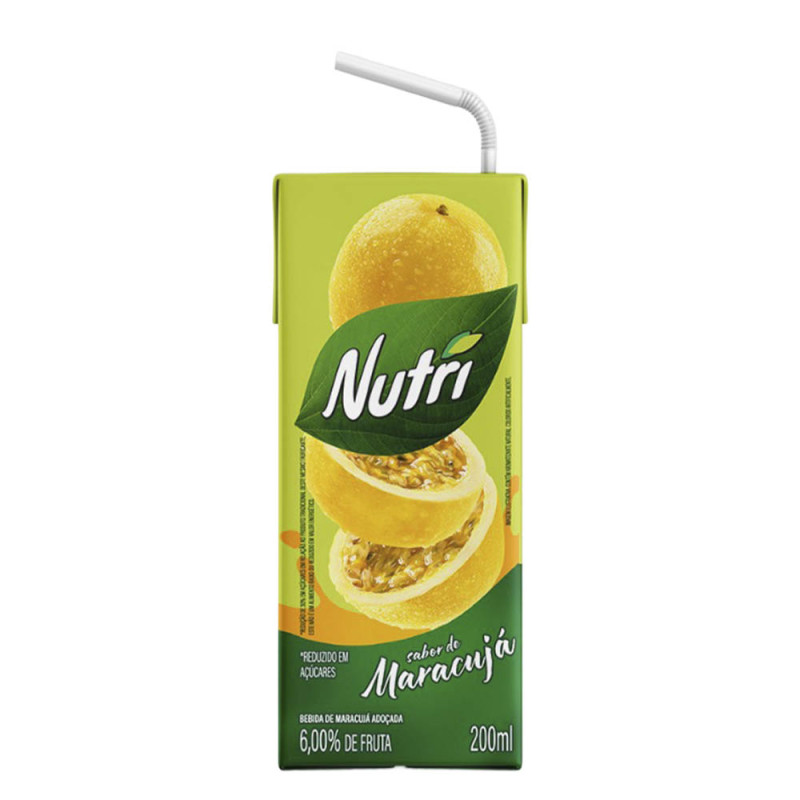 SUCO NUTRI 200ML MARACUJÁ - CX COM 27 UN
