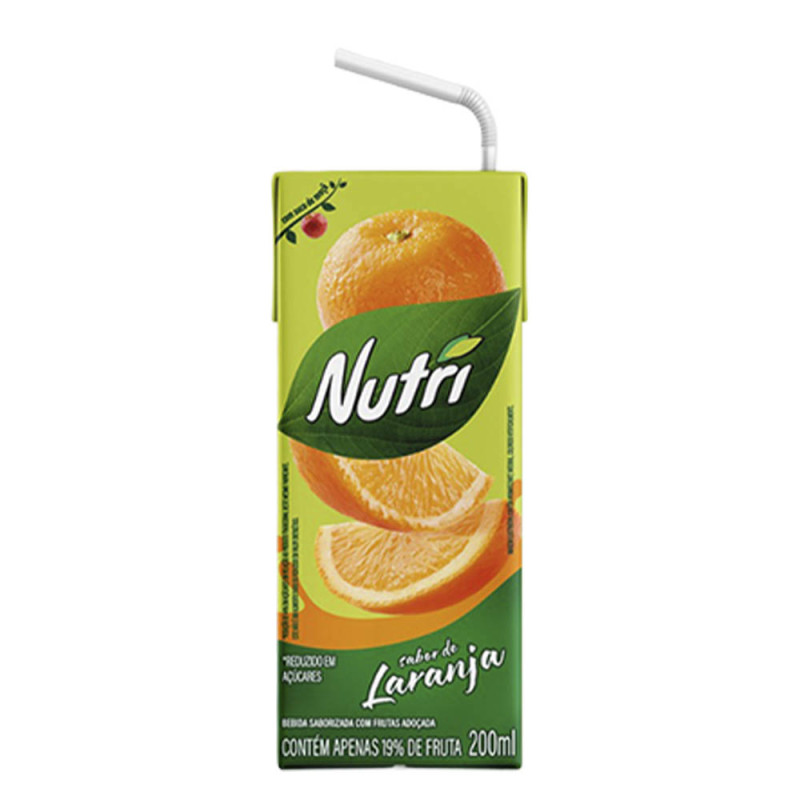SUCO NUTRI 200ML LARANJA - CX COM 27 UN