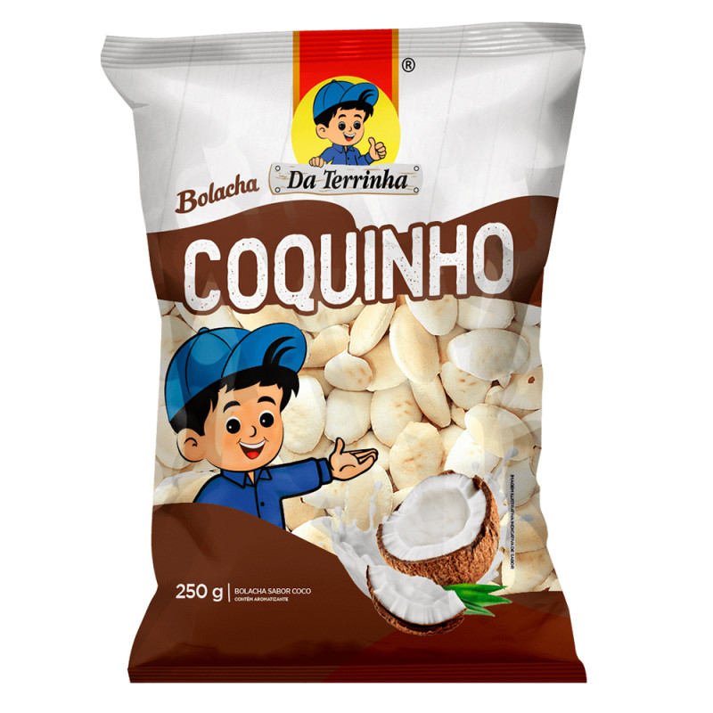 BISCOITO DA TERRINHA COQUINHO 250GR - CX COM 20 PC