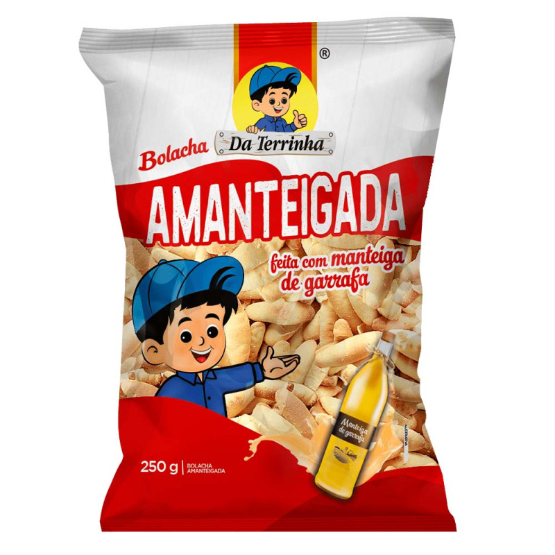 BISCOITO DA TERRINHA AMANTEIGADO 250GR - CX COM 20 UN
