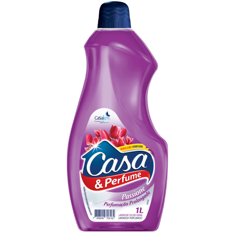 LIMPADOR PERFUMADO CASA & PERFUME 1 LITRO PASSIONE - CX COM 12 UN