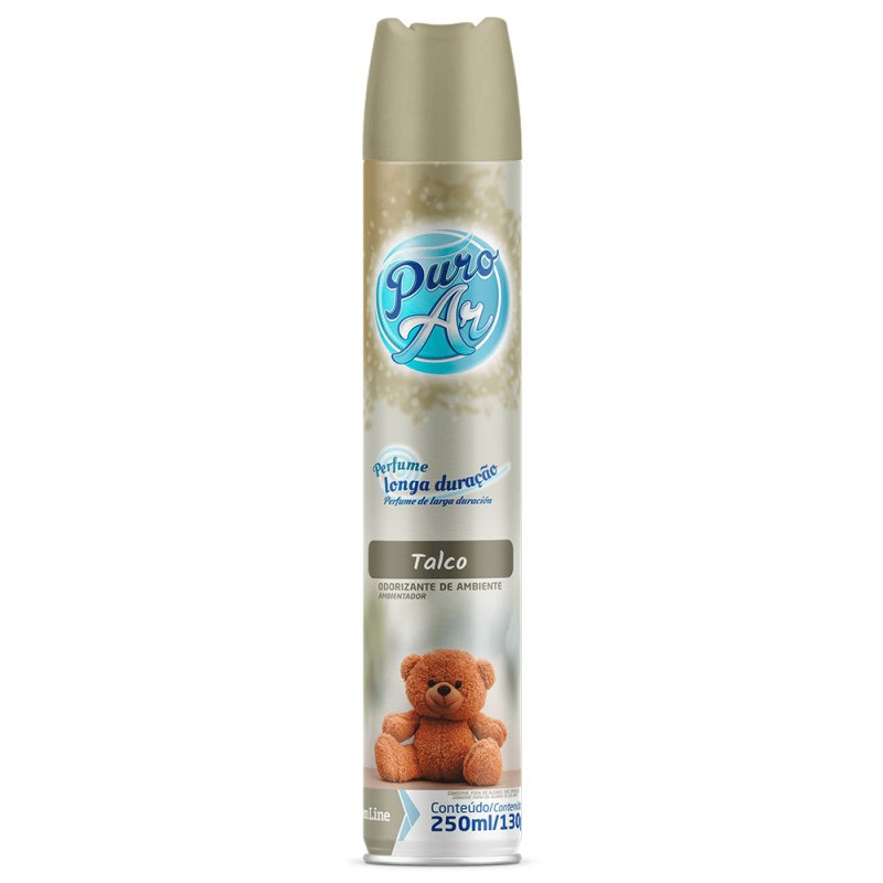 NEUTRALIZADOR DE AR PURO AR DOM LINE 250ML TALCO - CX COM 12 UN