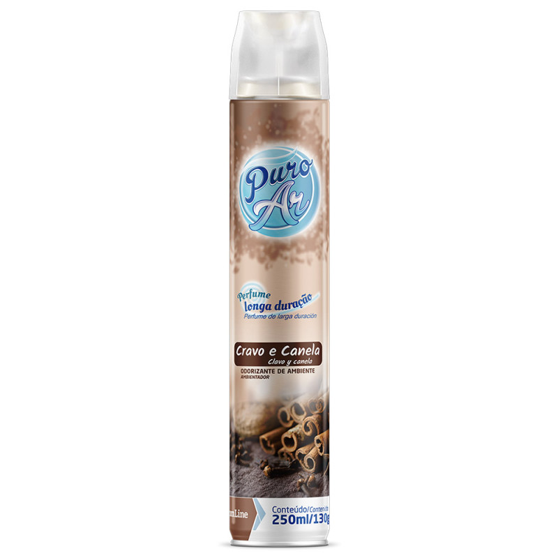 NEUTRALIZADOR DE AR PURO AR DOM LINE 250ML CRAVO E CANELA - CX COM 12 UN