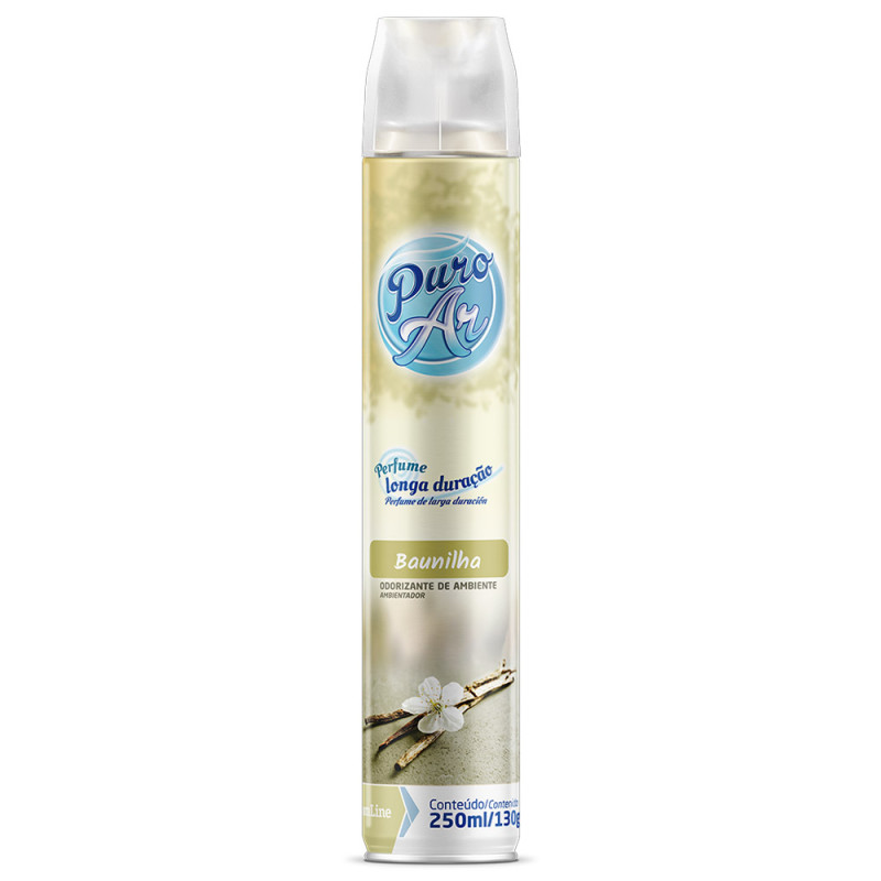 NEUTRALIZADOR DE AR PURO AR DOM LINE 250ML BAUNILHA - CX COM 12 UN