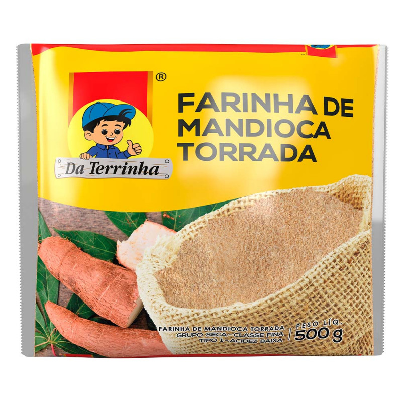 FARINHA DE MANDIOCA DA TERRINHA 500GR TORRADA - FD COM 12 UN