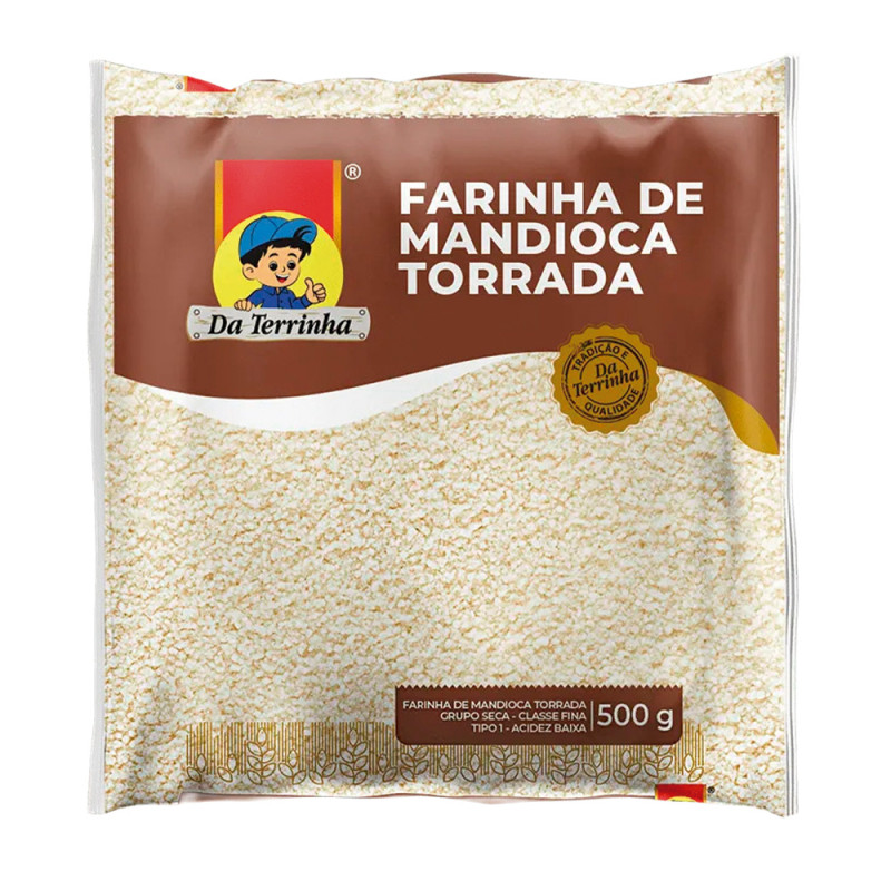 FARINHA DE MANDIOCA DA TERRINHA 500GR TORRADA - FD COM 12 UN