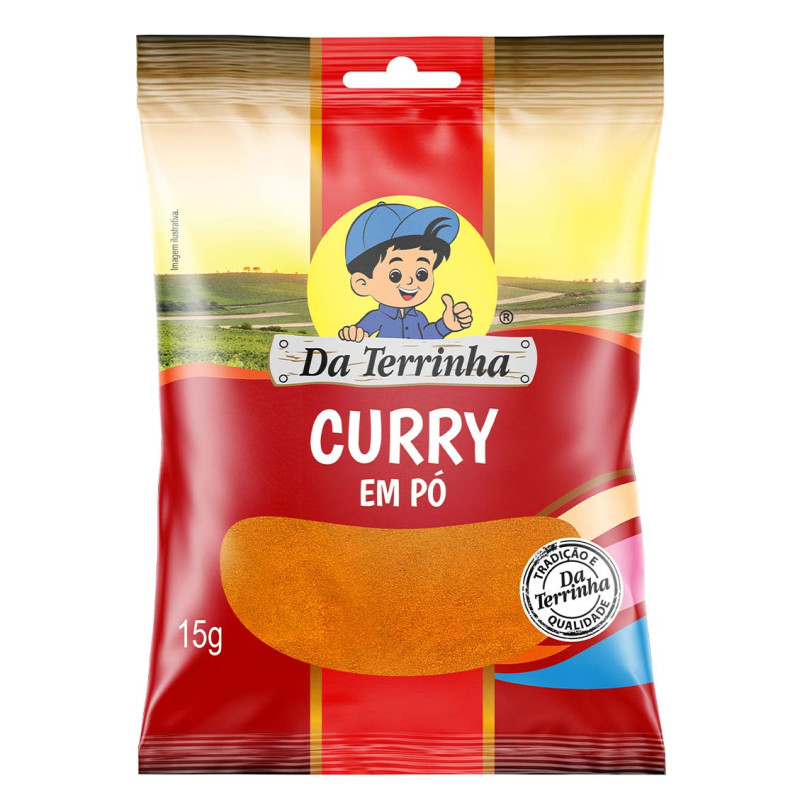 CURRY EM PÓ DA TERRINHA 15GR - CX COM 12 UN