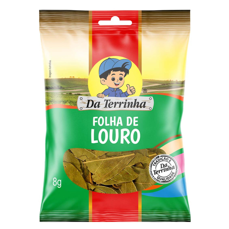 FOLHA DE LOURO DA TERRINHA 8GR - CX COM 12 UN