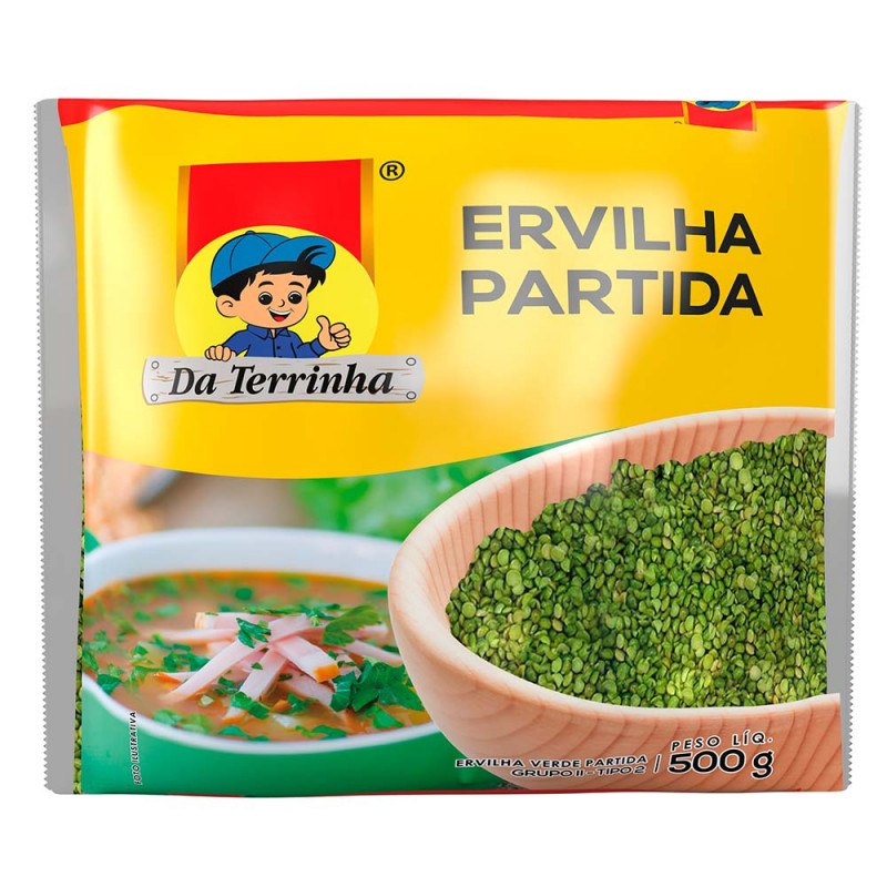 ERVILHA PARTIDA DA TERRINHA 500GR - FD COM 12 PC