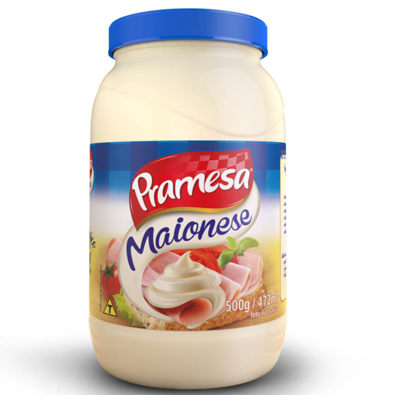 MAIONESE PRAMESA POTE 500GR - CX COM 24 UN
