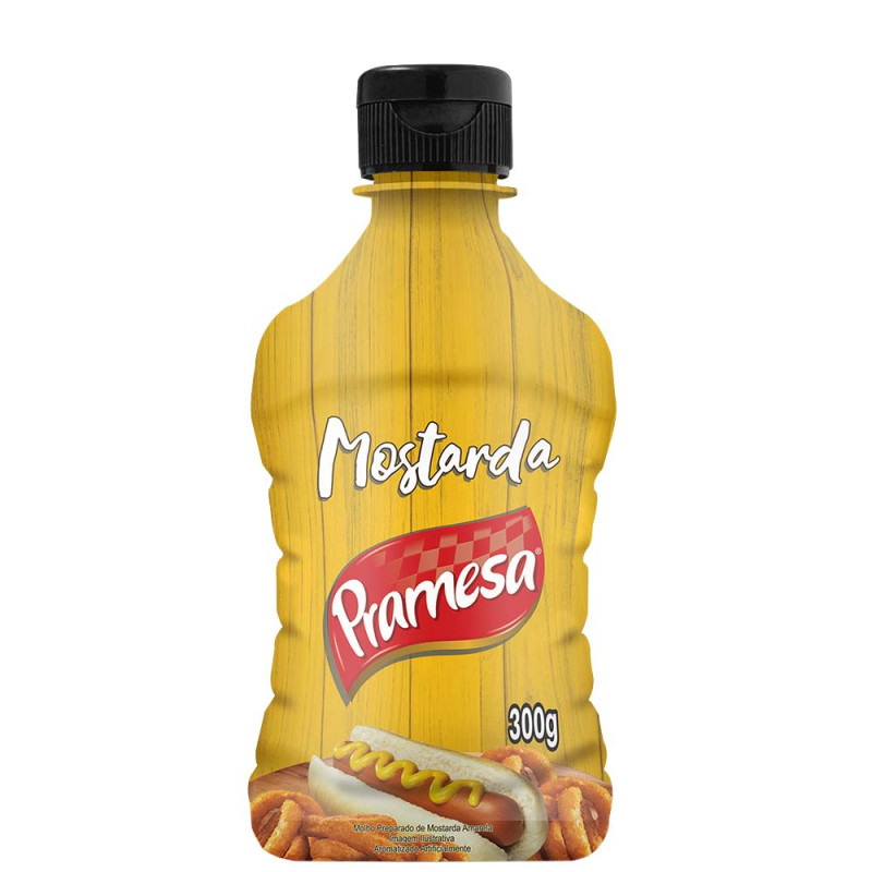 MOSTARDA AMARELA PRAMESA 300GR - CX COM 24 UN