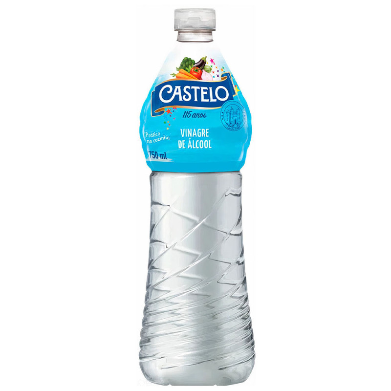 VINAGRE DE ÁLCOOL TRADICIONAL CASTELO 750ML - CX COM 12 UN