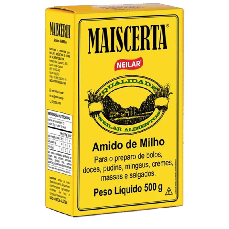 AMIDO DE MILHO MAISCERTA NEILAR 500GR - CX COM 12 UN