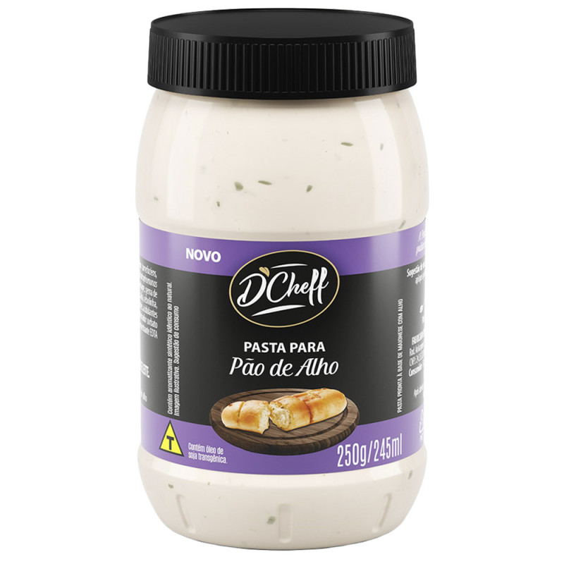 PASTA PARA PÃO DE ALHO D'CHEFF 250GR - CX COM 12 PT