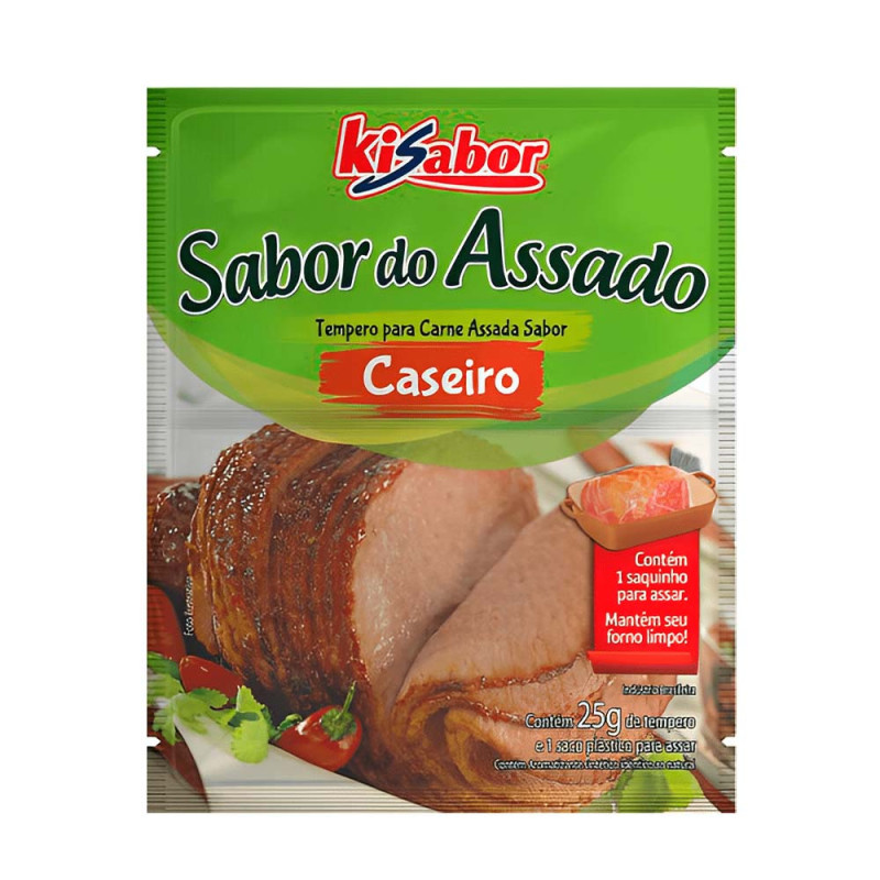 TEMPERO SABOR DO ASSADO KISABOR 25GR CASEIRO - CX COM 15 UN