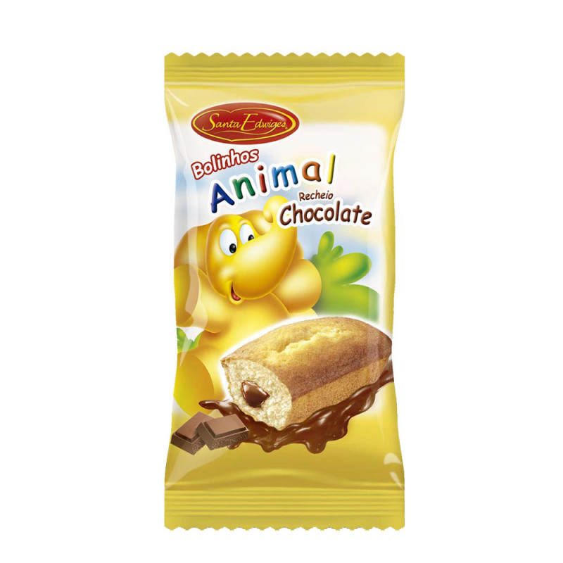 MINI BOLINHO RECHEADO SANTA EDWIGES 40GR BAUNILHA COM CHOCOLATE - DP COM 15 UN