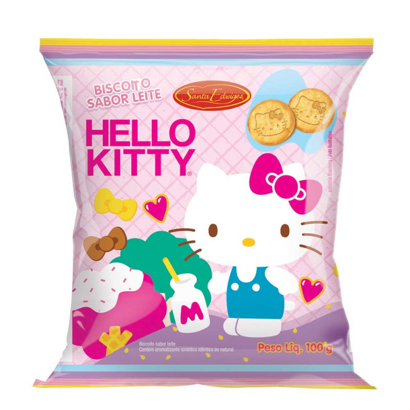 BISCOITO SANTA EDWIGES 100GR HELLO KITTY - CX COM 40 PC