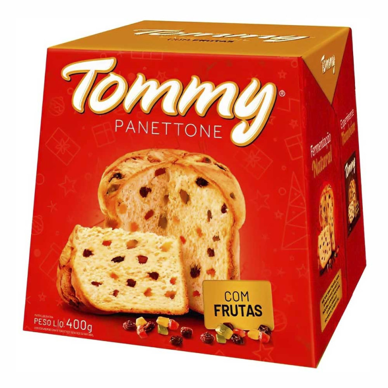 PANETTONE TOMMY 400GR FRUTAS - UNIDADE