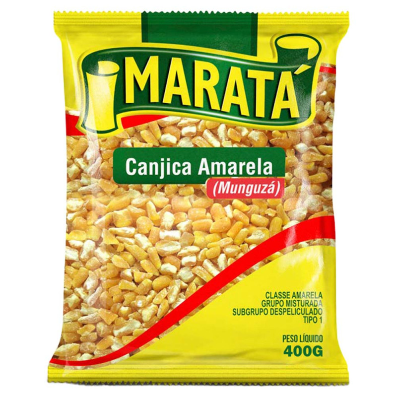 CANJICA DE MILHO AMARELA MARATÁ 500GR - FD COM 20 PC