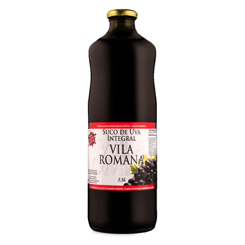 SUCO DE UVA INTEGRAL VILA ROMANA 1,5 LITRO - CX COM 6 UN