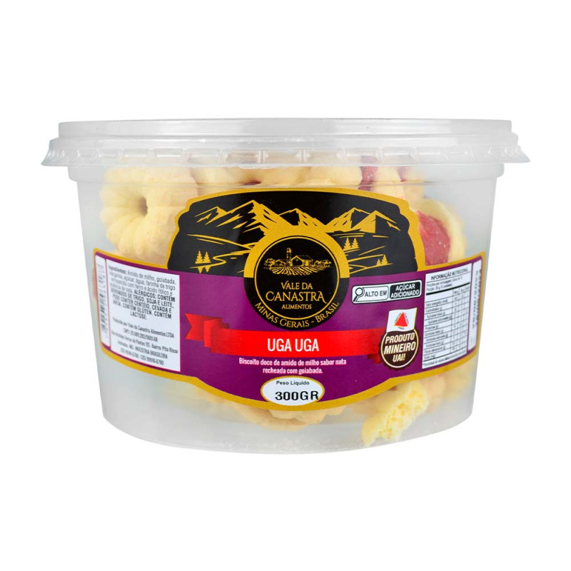 BISCOITO AMANTEIGADO VALE DA CANASTRA 300GR UGA UGA - UNIDADE