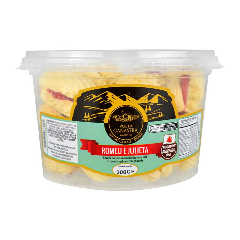 BISCOITO AMANTEIGADO VALE DA CANASTRA 300GR ROMEU E JULIETA - UNIDADE