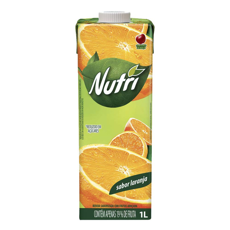 SUCO NUTRI 1 LITRO LARANJA - CX COM 6 UN