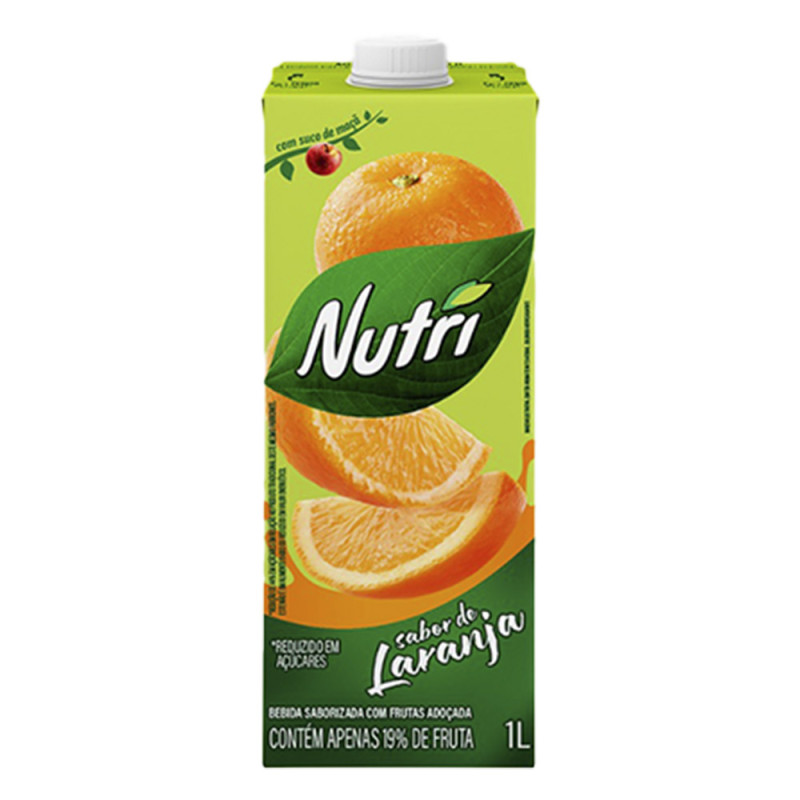 SUCO NUTRI 1 LITRO LARANJA - CX COM 6 UN