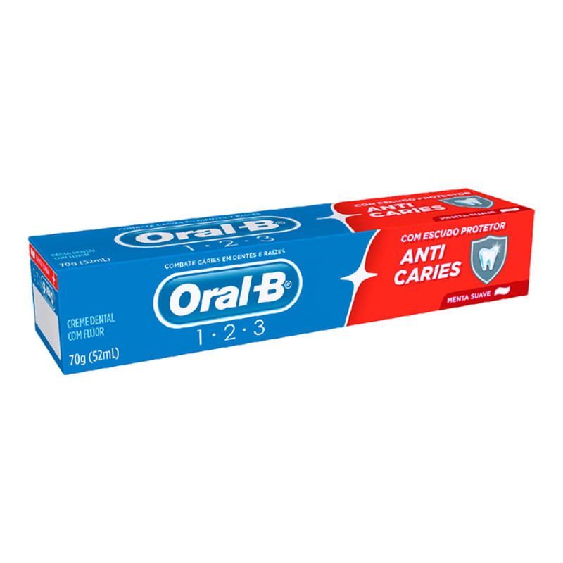 CREME DENTAL ORAL-B 70GR ANTI CÁRIES - PC COM 12 UN