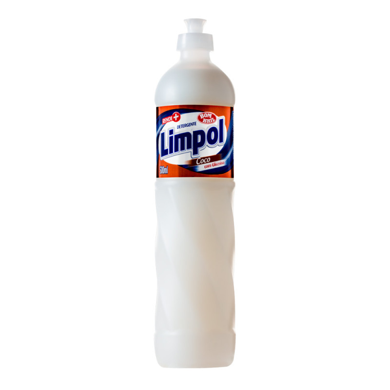 LAVA-LOUÇAS LÍQUIDO LIMPOL 500ML COCO - CX COM 24 UN