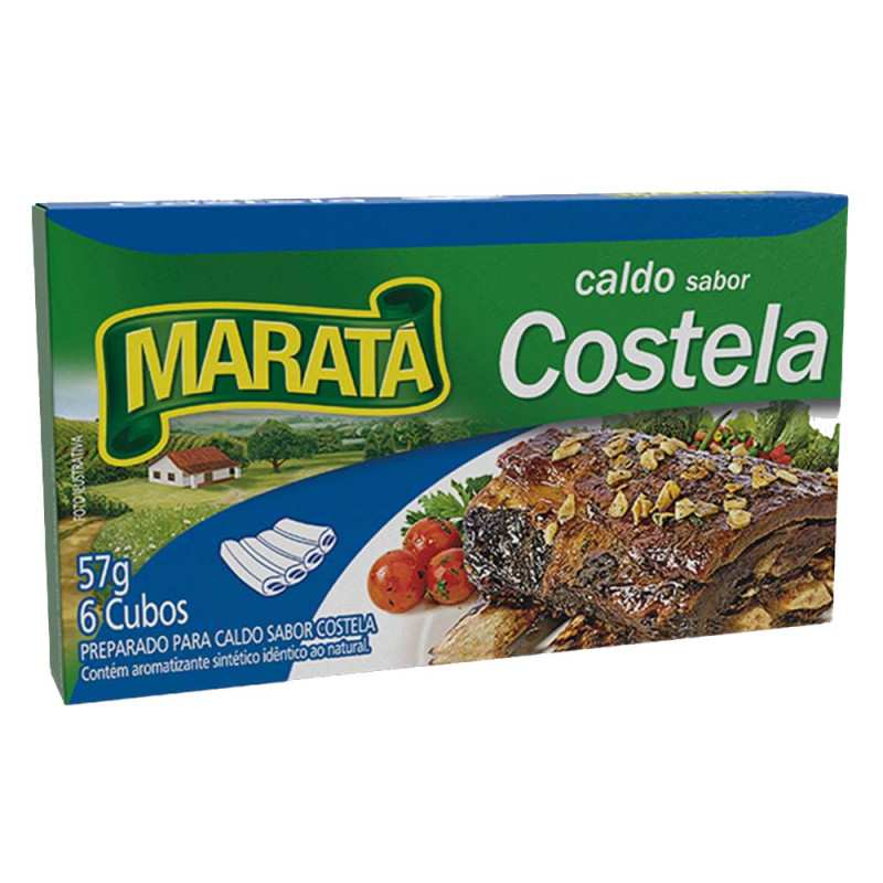 CALDO MARATÁ 57GR COSTELA - DP COM 10 UN
