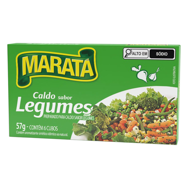 CALDO DE LEGUMES MARATÁ  57GR - DP COM 10 UN