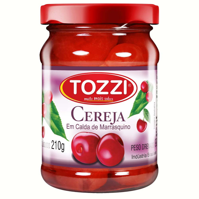 CEREJA EM CALDA TOZZI POTE VIDRO 90GR - CX COM 12 UN