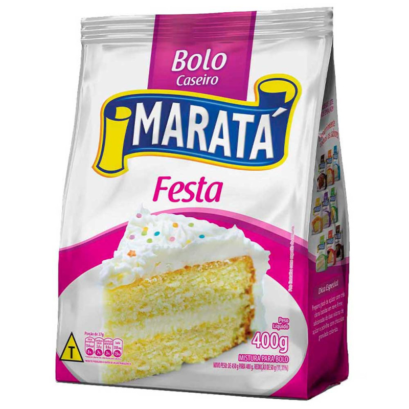 MISTURA P/ BOLO MARATÁ 400GR FESTA - CX COM 12 UN