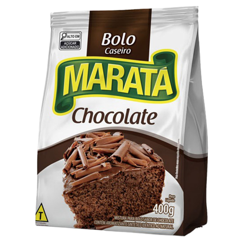MISTURA P/ BOLO MARATÁ 400GR CHOCOLATE - CX COM 12 UN