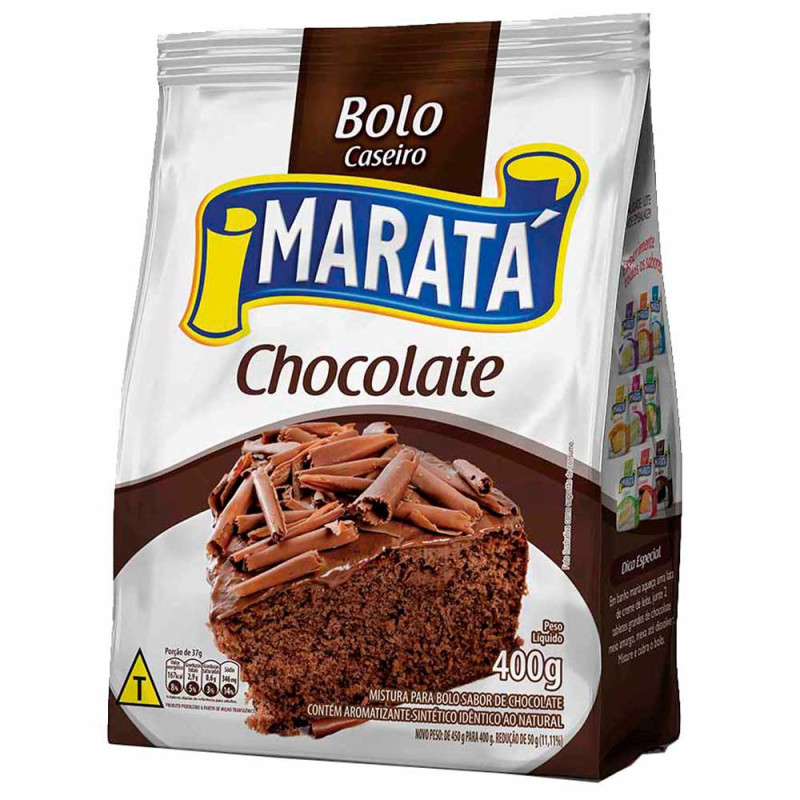 MISTURA P/ BOLO MARATÁ 400GR CHOCOLATE - CX COM 12 UN