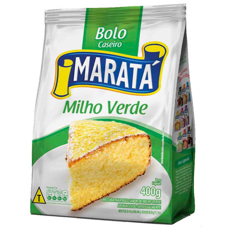 MISTURA P/ BOLO MARATÁ 400GR MILHO - CX COM 12 UN